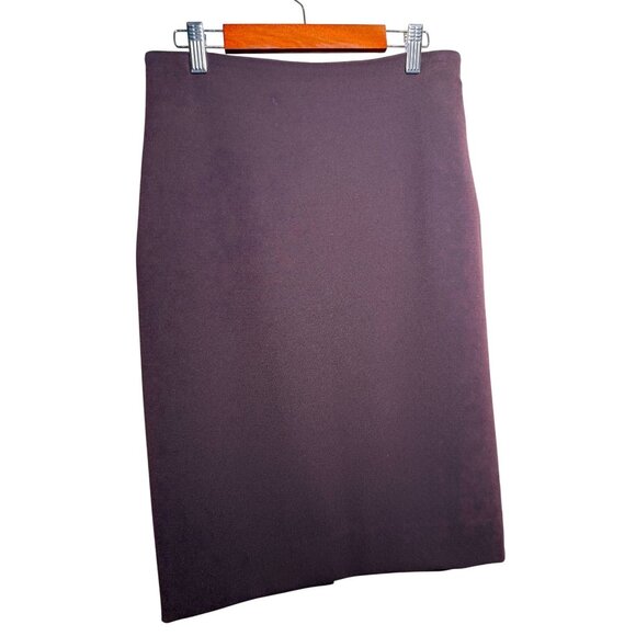 Y2K Diane von Furstenberg Plum Pencil Skirt Size 4‎ Businesscore - Picture 1 of 4